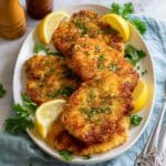 Crispy Chicken Schnitzel with Lemon and Herbs Recipe