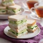 Cucumber Sandwiches with Herbed Cream Cheese Recipe