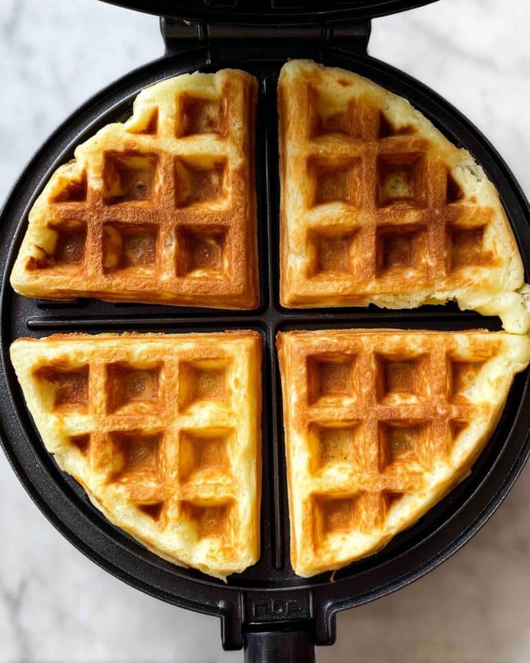 Bubble Waffles Made in a Regular Waffle Iron Recipe
