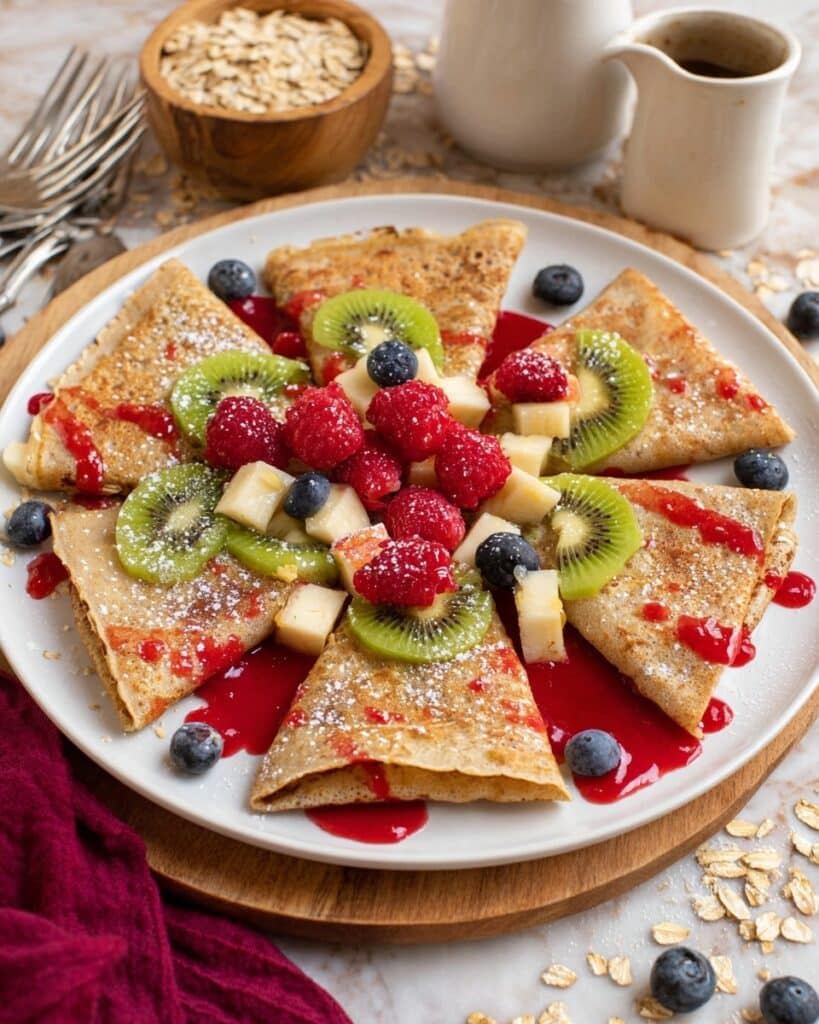 Healthy Oat Flour Crepes Recipe