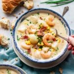 Seafood Chowder with Bacon and Corn Recipe