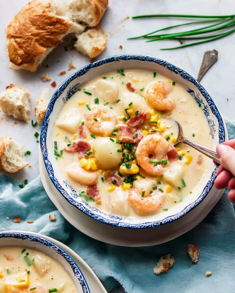 Seafood Chowder with Bacon and Corn Recipe