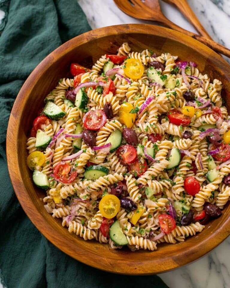 Tuna Pasta Salad with Lemon-Dill Dressing Recipe