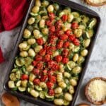 Sheet Pan Gnocchi with Zucchini, Tomatoes, and Parmesan Recipe