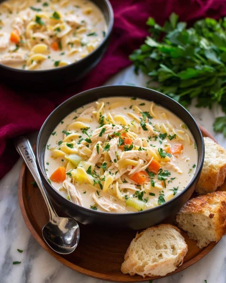 Creamy Chicken Noodle Soup Recipe