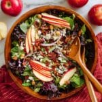 Apple Salad with Pecans, Cranberries, Feta, and Bacon Recipe