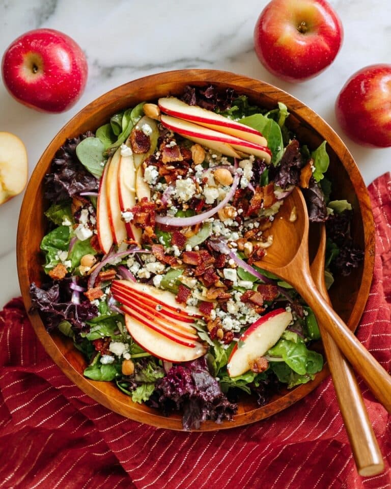 Apple Salad with Pecans, Cranberries, Feta, and Bacon Recipe
