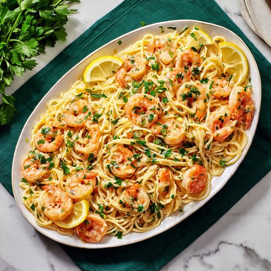 Creamy Lemon Shrimp Pasta Recipe