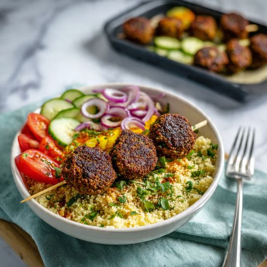 Black Bean and Lentil Vegetarian Koftas Recipe