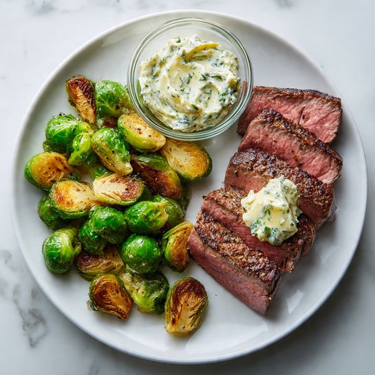 Seared Filet Mignon with Blue Cheese Butter Recipe