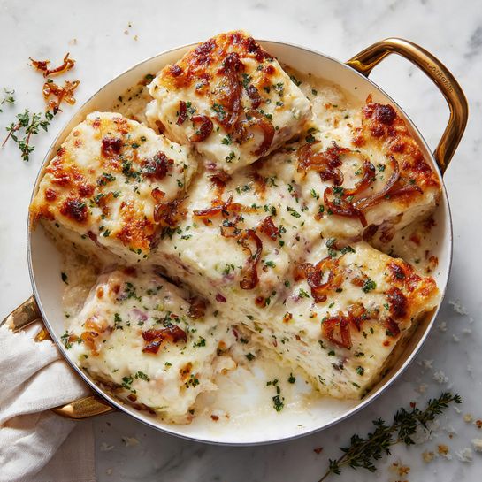 French Onion Chicken Lasagna Rolls Ups Recipe