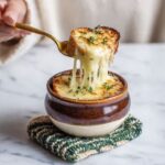 Lover’s French Onion Soup with Heart-Shaped Croutons Recipe