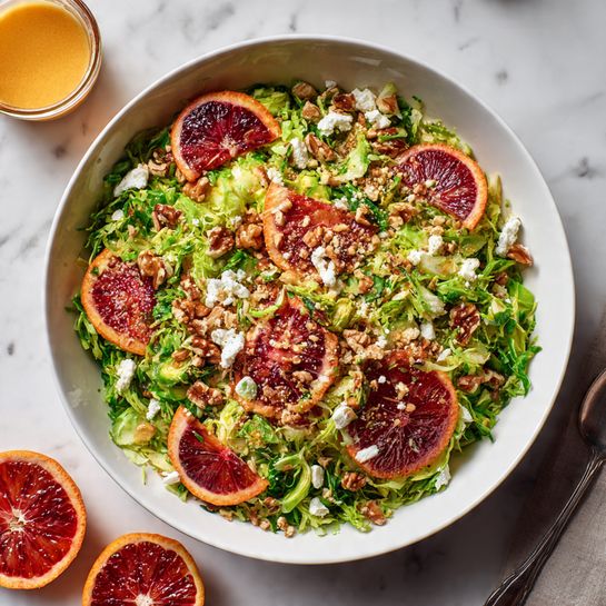 Crispy Brussels Sprouts Blood Orange Salad Recipe