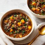 Beef and Butternut Stew with Pearl Couscous Recipe