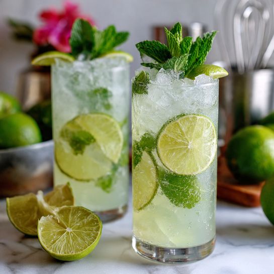 Rosé Champagne Mojitos Recipe