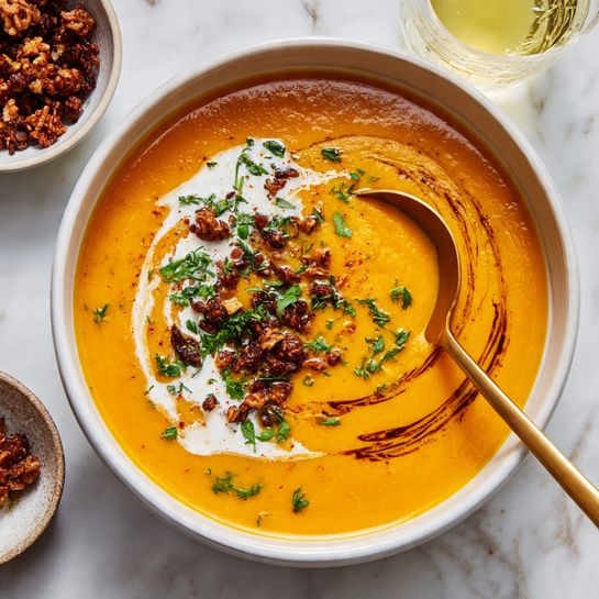 Squash Soup with Curried Brown Butter Recipe