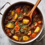 Braised Short Rib Stew with Mushrooms, Potatoes, and Carrots Recipe