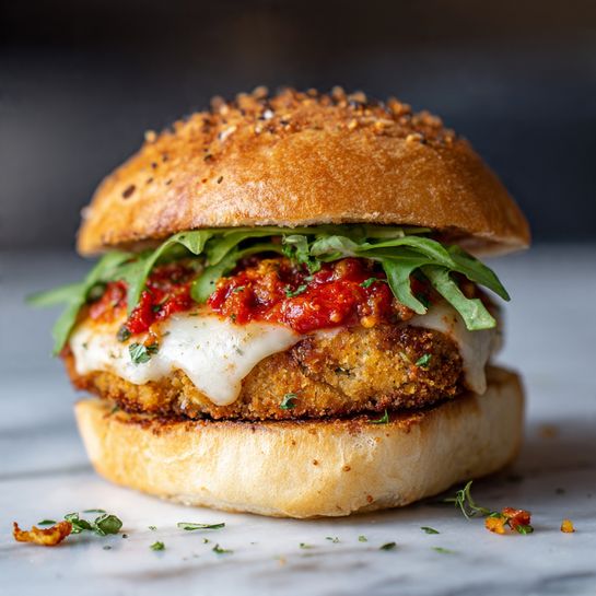 Pesto Chicken Parmesan Sliders Recipe