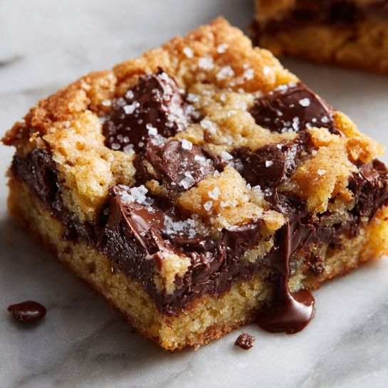 Salted Brown Butter Chocolate Chip Cookie Bars Recipe