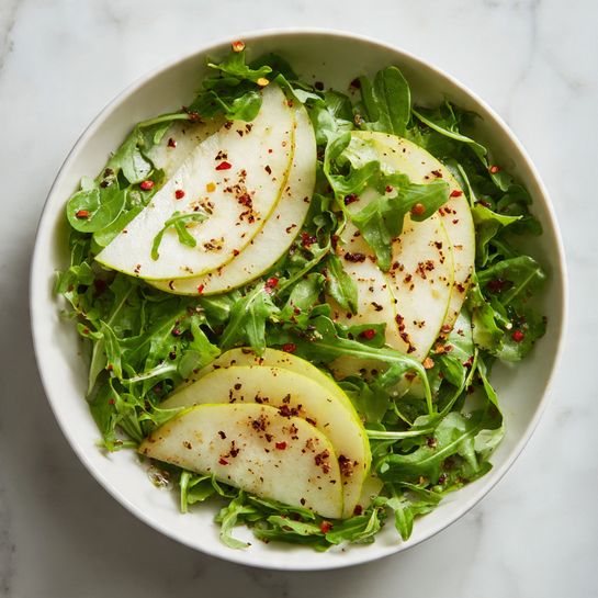Shaved Asiago Winter Pear Salad Recipe
