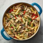 Creamy Cajun Chicken Pasta with Mushrooms and Bell Peppers Recipe