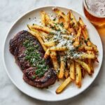 Steak with Truffle Herb Fries and Honey Dijon Aioli Recipe