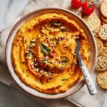 Sun-Dried Tomato Hummus with Toasted Pine Nuts Recipe