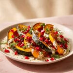 Roasted Kabocha Squash with Pomegranate Pepita Relish Recipe