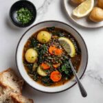 Potato Lentil Soup with Kale and Lemon Recipe