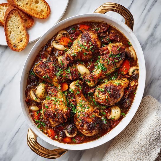 Rosé Coq Au Vin Recipe