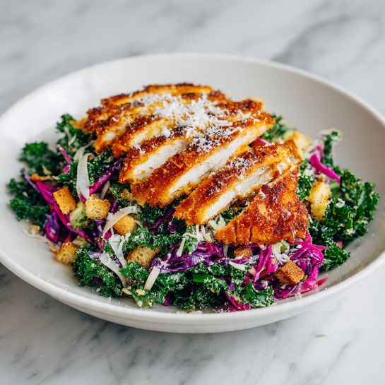 Caesar Slaw with Crispy Chicken Recipe