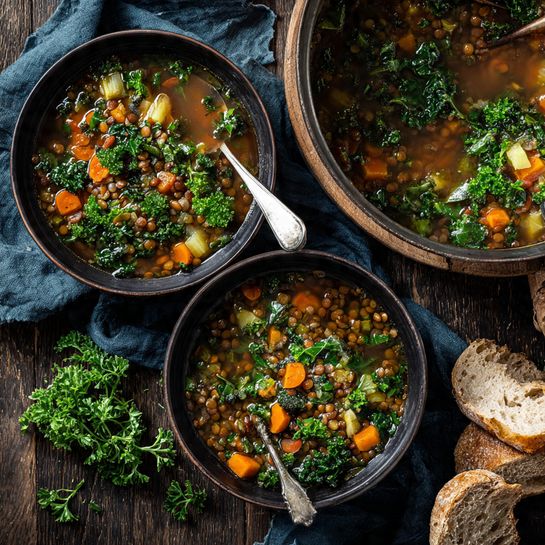 Hearty Vegetable Stew with Quinoa, Red Wine, and Herbs Recipe