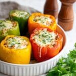 Stuffed Bell Peppers with Ground Beef and Rice Recipe