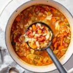 Hearty Cabbage Soup with Tomatoes and White Beans Recipe