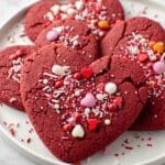Red Velvet Heart Cake Mix Cut Out Cookies Recipe