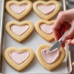 Valentine Heart Sugar Cookies with Raspberry Buttercream Filling Recipe