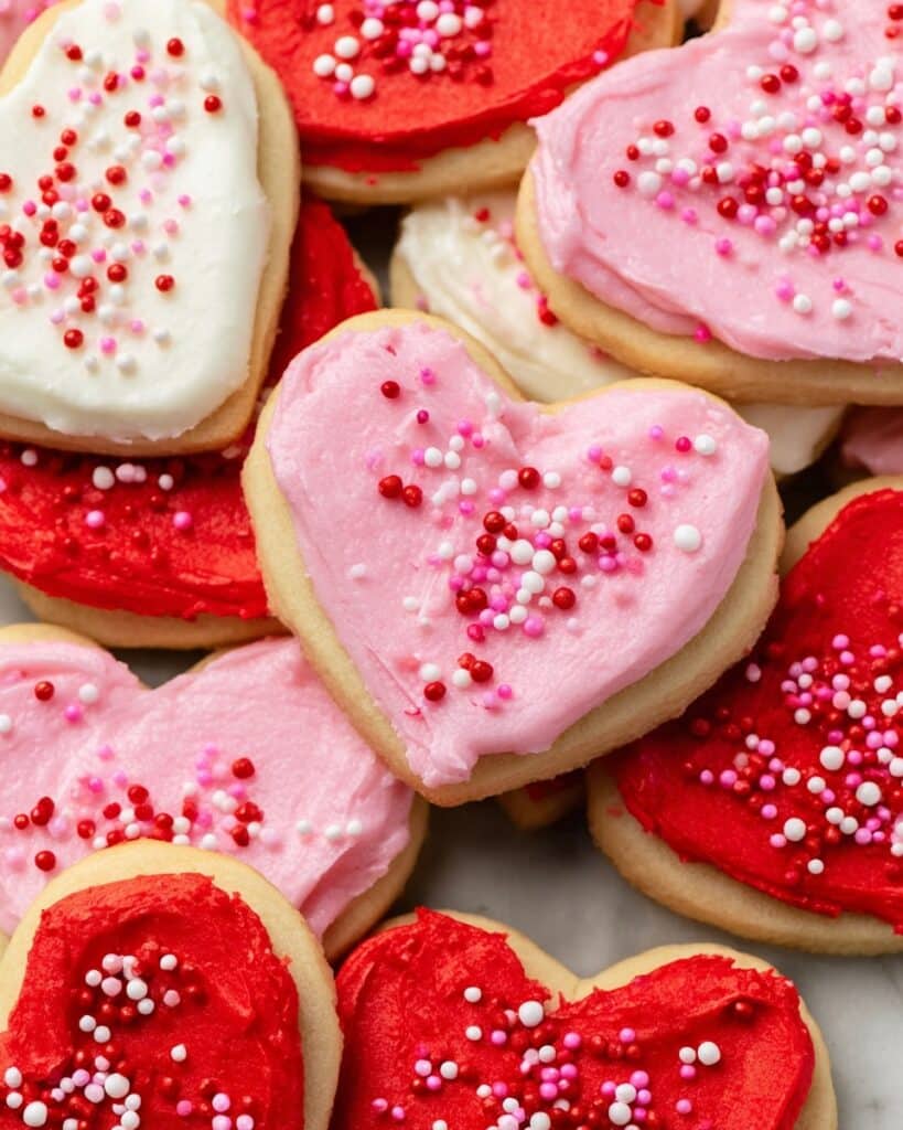 Valentine’s Frosted Sugar Cookies Recipe