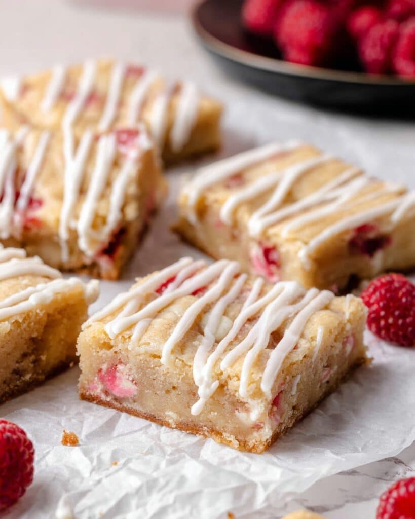 Raspberry and White Chocolate Blondies Recipe
