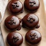 Coffee Chickpea Truffles with Dark Chocolate and Coffee Bean Garnish Recipe