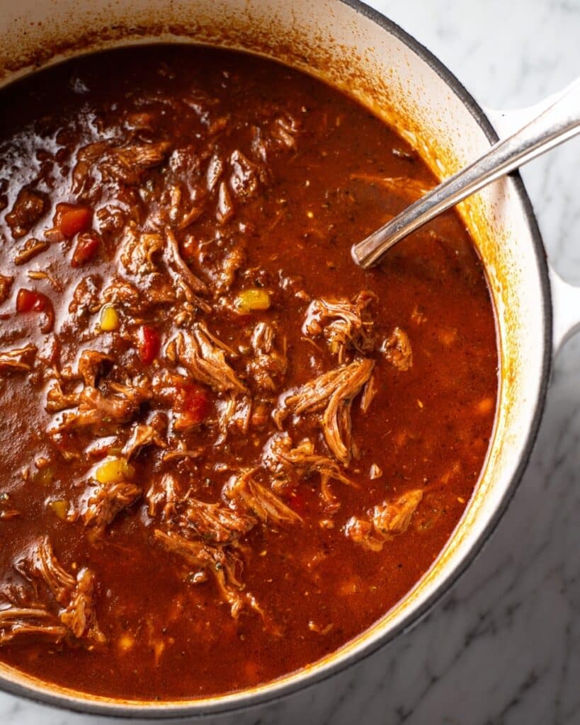 Slow Cooked Shredded Beef Ragu Pasta Recipe