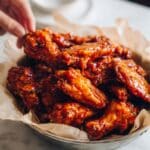 Crispy Baked Buffalo Wings with Homemade Ranch Dipping Sauce Recipe