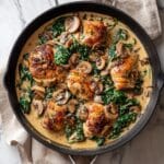 Creamy Spinach and Mushroom Chicken Recipe