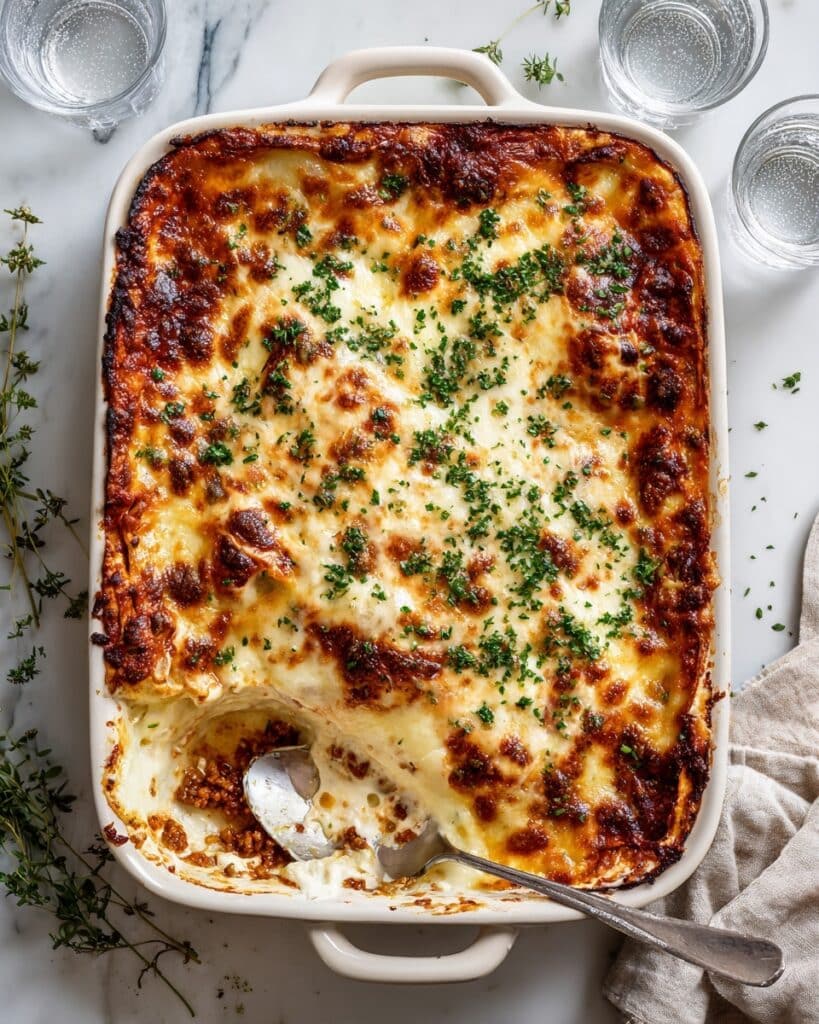 Spaghetti Alfredo Casserole Recipe