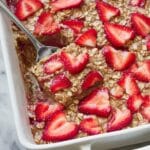 Strawberry Banana Baked Oatmeal Recipe