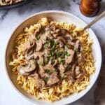 Creamy Beef Stroganoff with Mushrooms and Dijon Recipe
