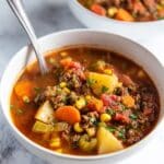 Hearty Hamburger Soup with Vegetables Recipe