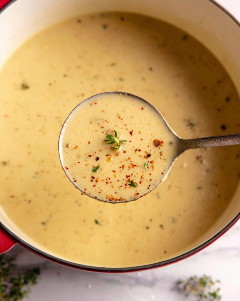 Cauliflower Soup with Roasted Cauliflower and Fresh Leeks Recipe