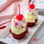 Red Velvet Brownie Cups Recipe