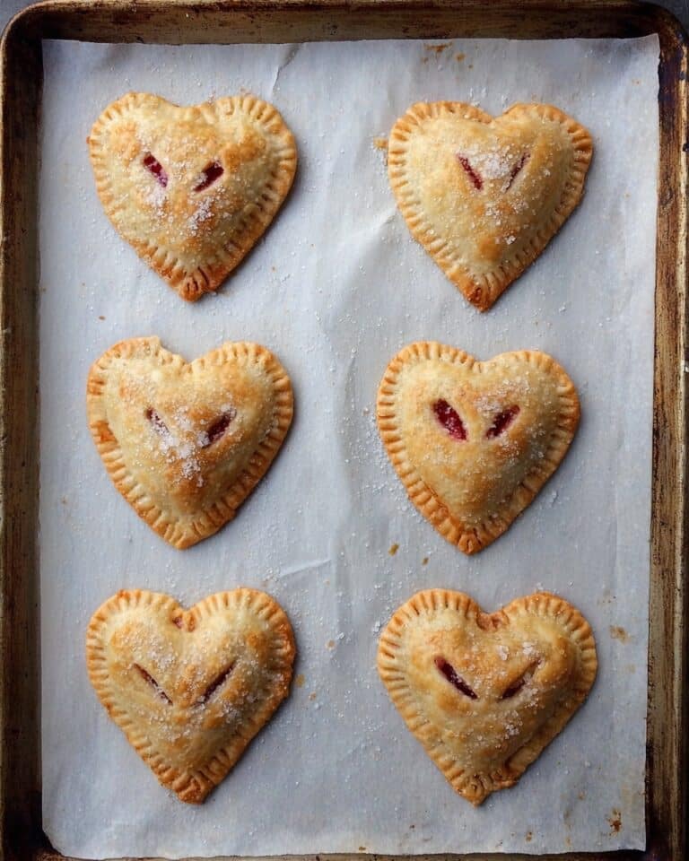 Heart Shaped Strawberry Hand Pies Recipe