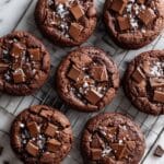 Fudgy Double Chocolate Chip Cookies Recipe